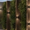 Nowoczesny kinkiet elewacyjny zewnętrzny LED aluminium grafitowy podświetlający ścianę Blow MAYTONI O435WL-L10GF3K
